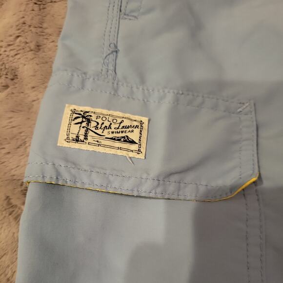Polo Ralph Lauren Swim Trunks Shorts Mens M Blue Mesh Back Pocket preppy #106 - Picture 5 of 10